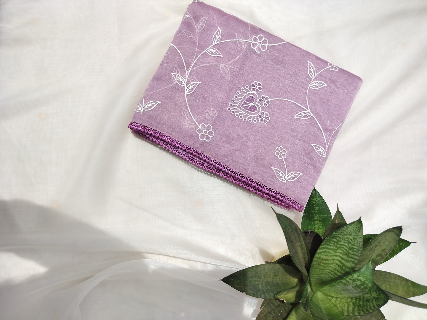 Designer tissue embroidery saree