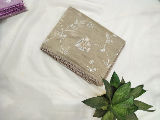 Designer tissue embroidery saree