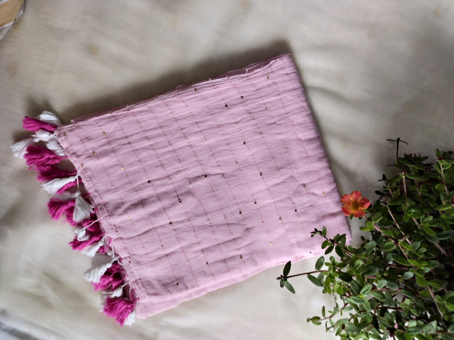 Pure mul cotton saree