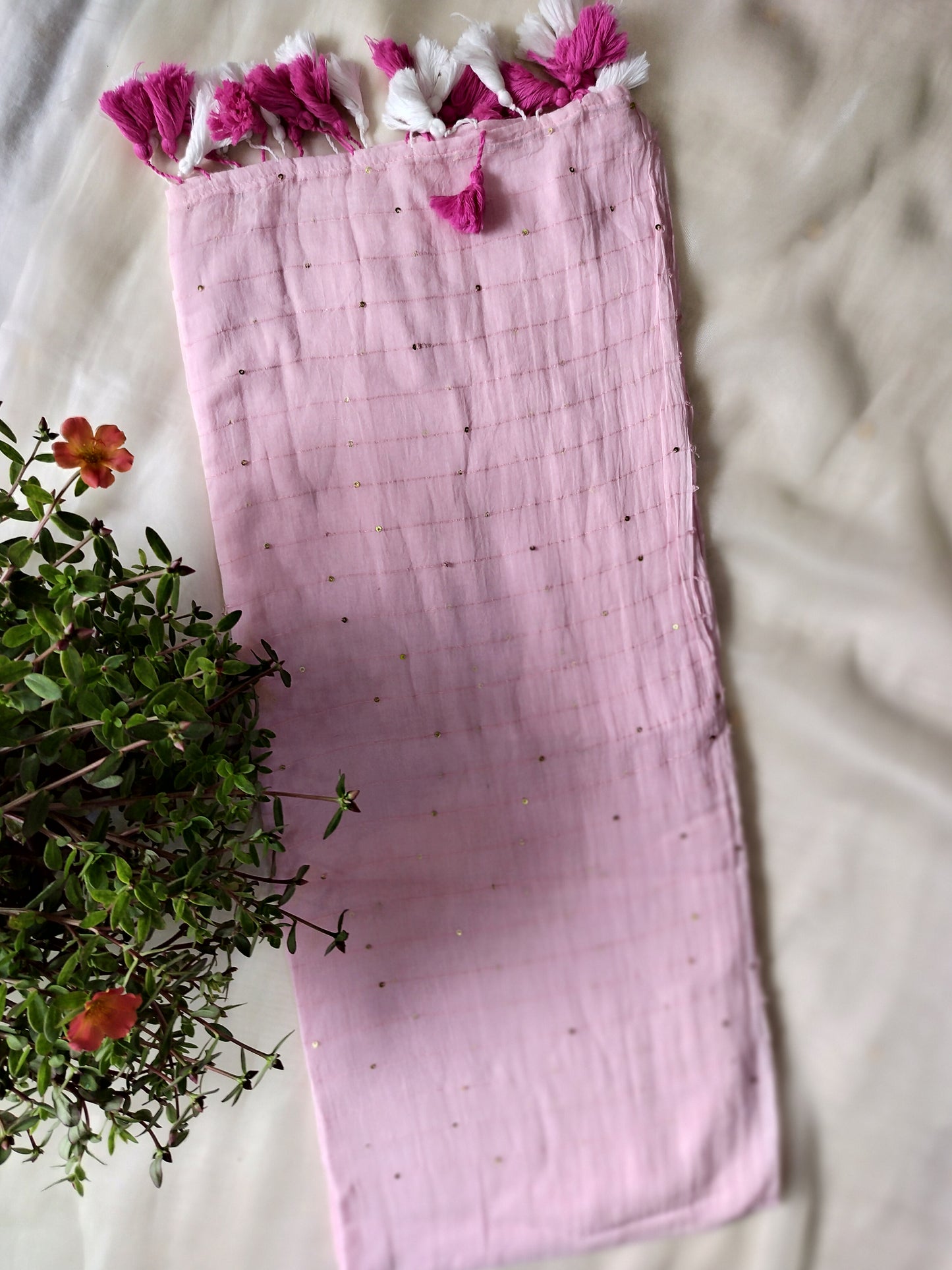 Pure mul cotton saree